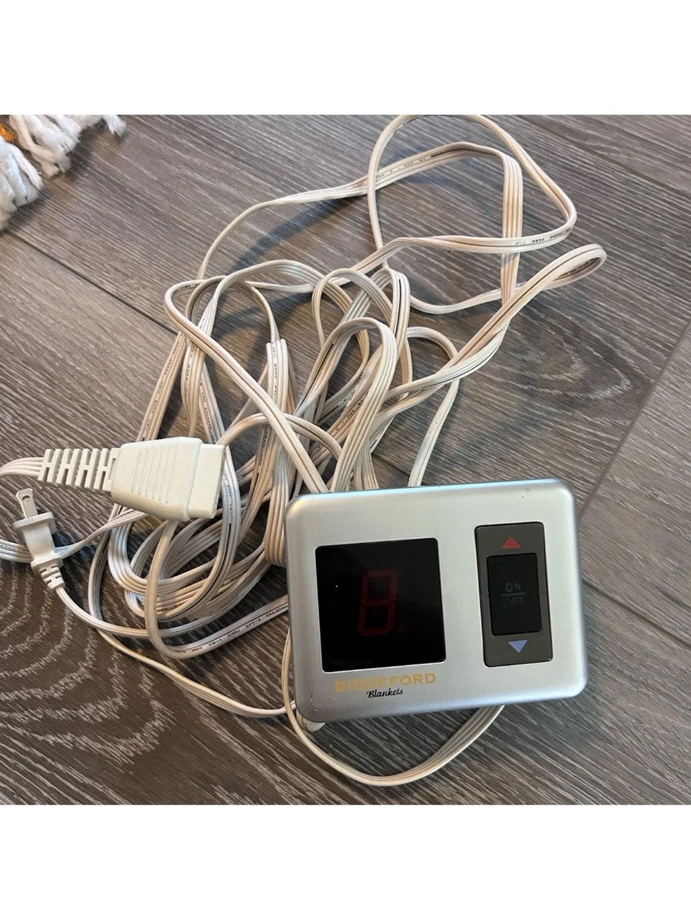 Biddeford TC15B2 Electric Blanket Control Controller 4 Prong Silver